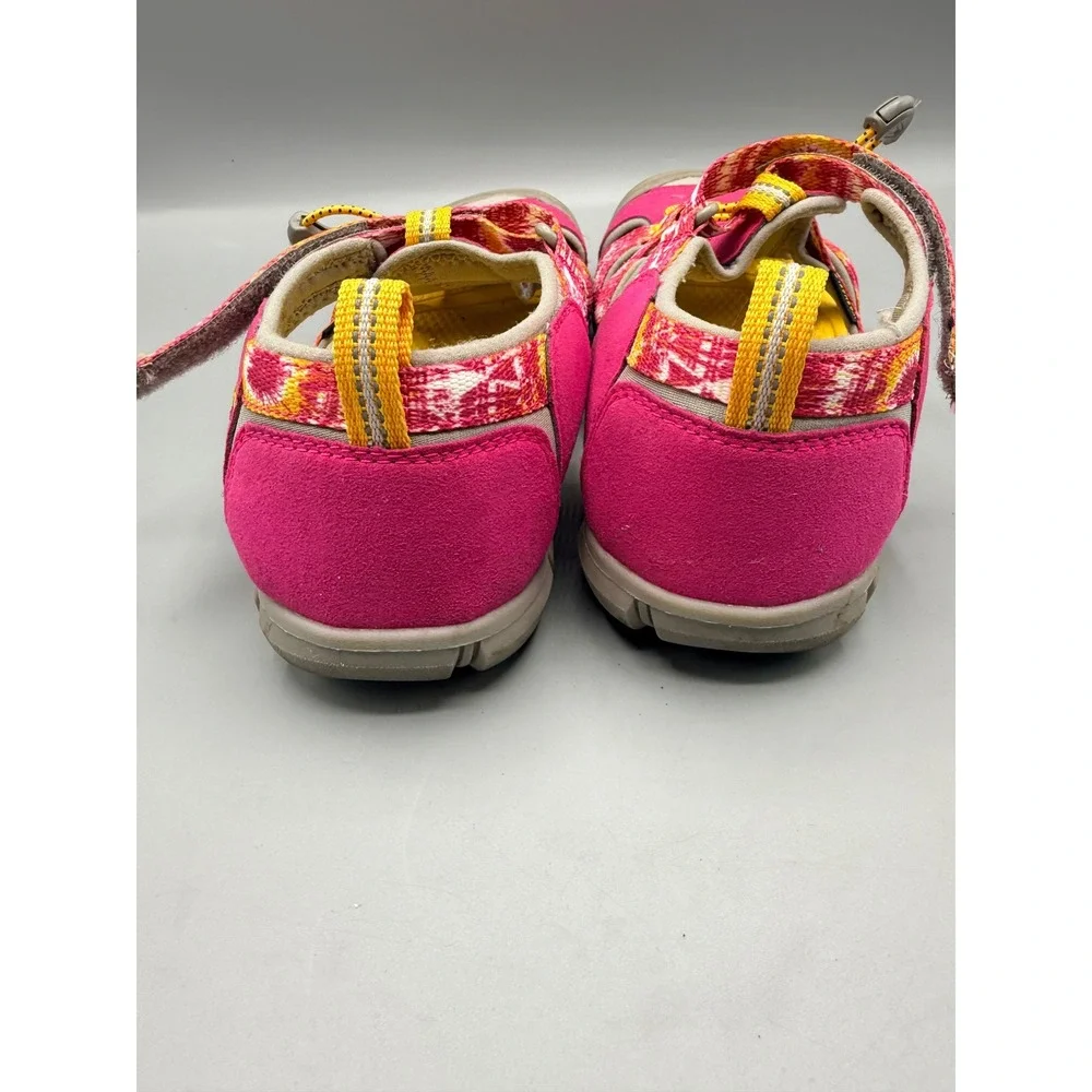 Keen‎ Kids Seacamp II CNX Pink Yellow Tie Dye Waterproof Sandals Size 7 Big Kid